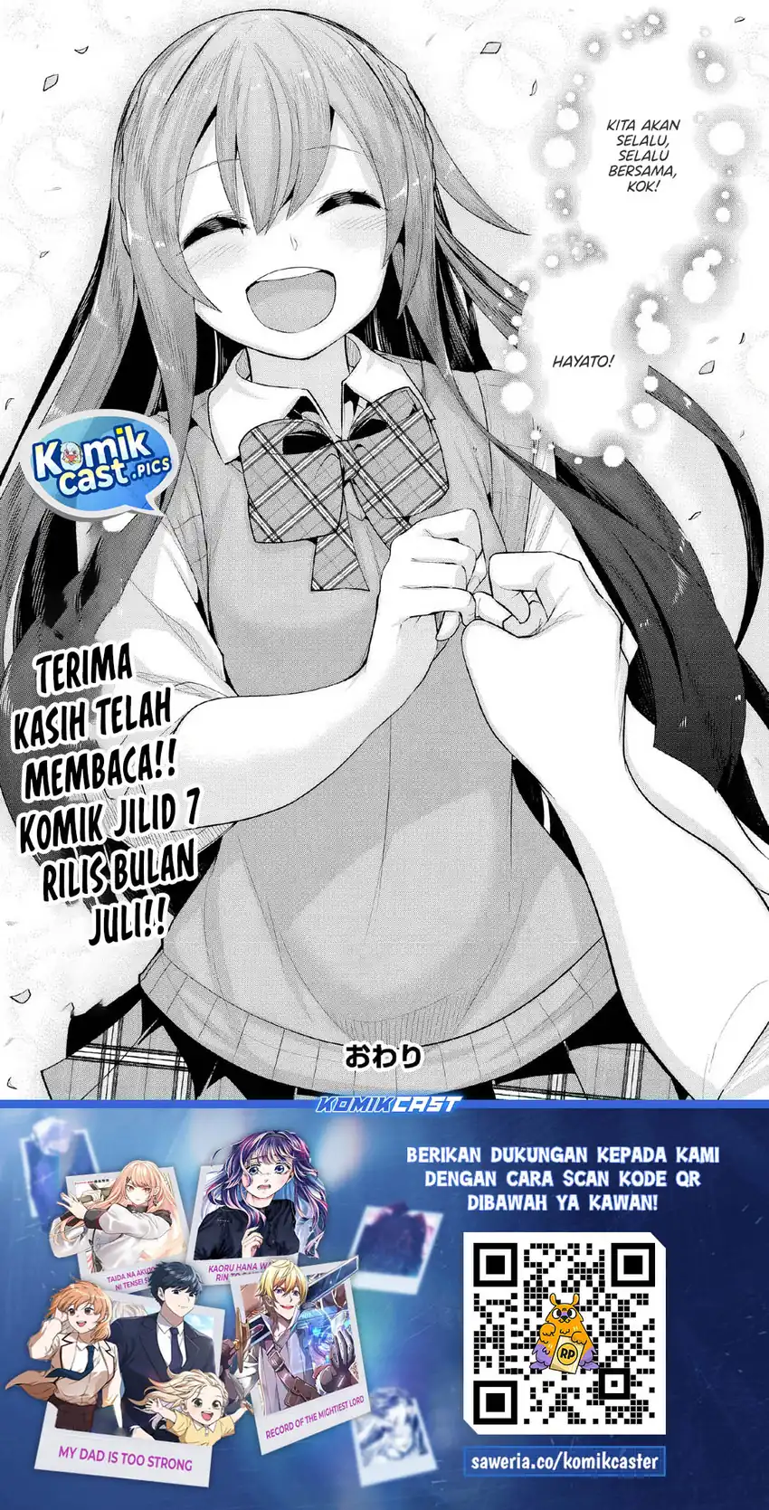 Baca A Neat and Pretty Girl at My New School Is a Childhood Friend Who I Used To Play With Thinking She Was a Boy Chapter 37 END - Halaman 37 Baca A Neat and Pretty Girl at My New School Is a Childhood Friend Who I Used To Play With Thinking She Was a Boy - Chapter 37 END halaman 37
