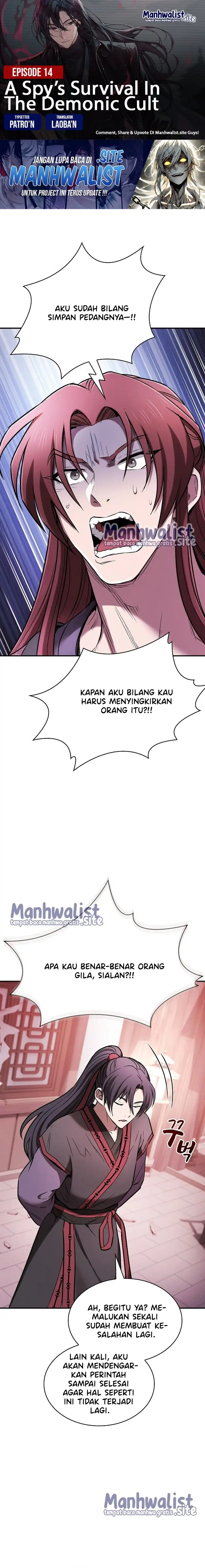 Baca A Spy's Survival In The Demonic Cult - Chapter 14 halaman 1