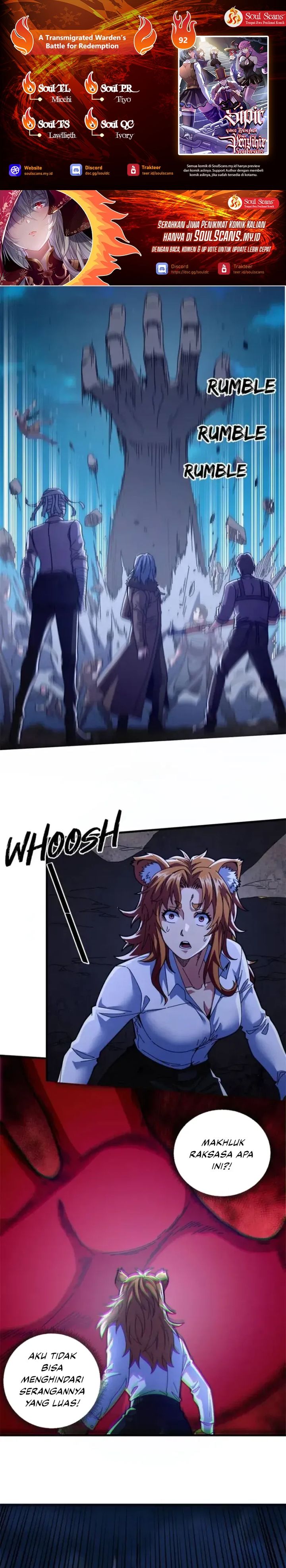 Baca A Transmigrated Warden's Battle for Redemption - Chapter 92 halaman 1