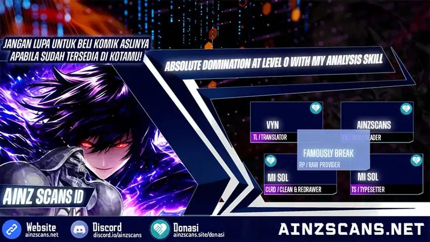 Baca Absolute Domination at Level 0 with My Analysis Skill - Chapter 9 halaman 1