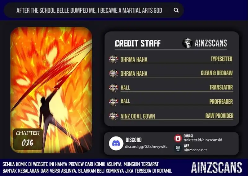 Baca After the High School Goddess Dumped Me I Became a Martial Arts God (After breaking up with the school beauty) Chapter 26 - Halaman 1 Baca After the High School Goddess Dumped Me I Became a Martial Arts God (After breaking up with the school beauty) - Chapter 26 halaman 1