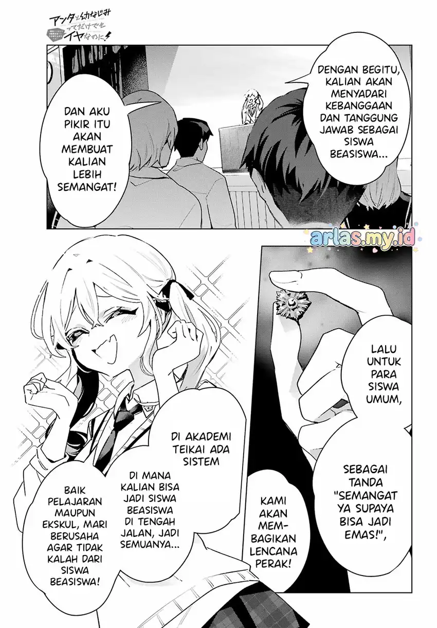 Baca Anta to Osananajimitte dake demo Iyananoni! ~Zekkou kara Hajimaru S-kyuu Bishoujo to no Gakuen Nariagari Seikatsu~ - Chapter 11 halaman 14