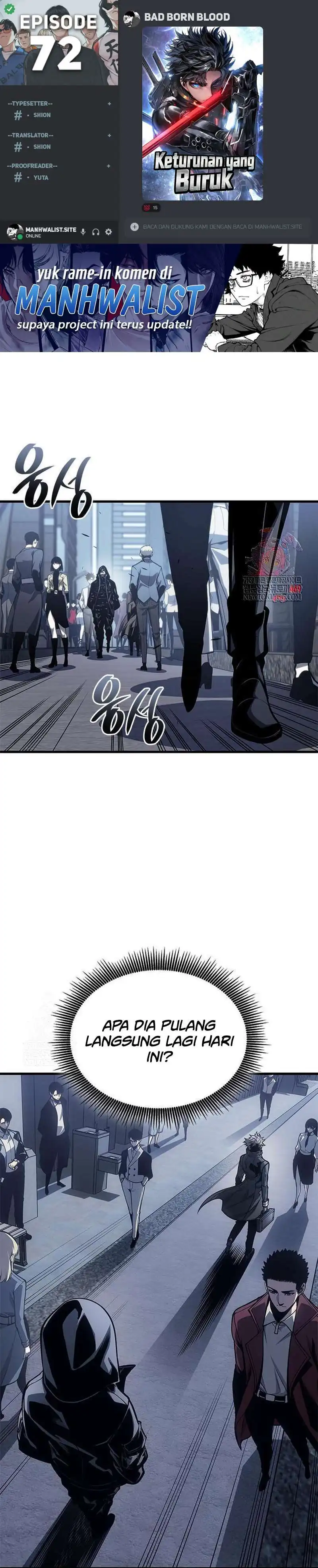 Baca Bad Born Blood - Chapter 72 halaman 1