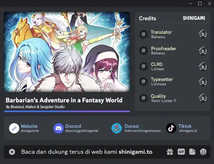 Baca Barbarian’s Adventure In A Fantasy World - Chapter 44 halaman 1