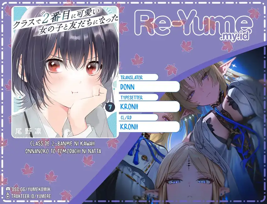 Baca Class de 2 Banme ni Kawaii Onna no Ko to Tomodachi ni Natta - Chapter 38 halaman 1