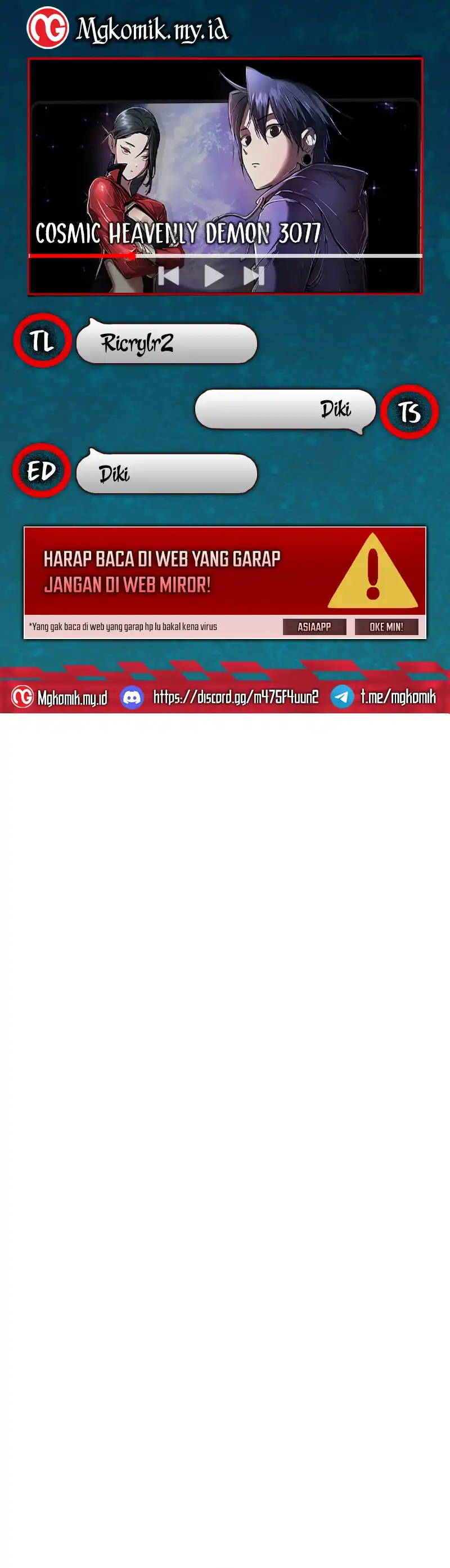 Baca Cosmic Heavenly Demon 3077 - Chapter 70 halaman 1