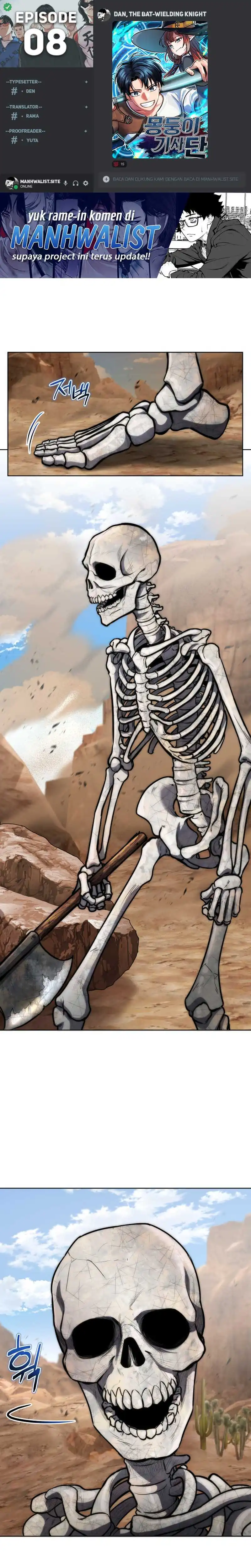 Baca Dan, the Bat-Wielding Knight - Chapter 08 halaman 1