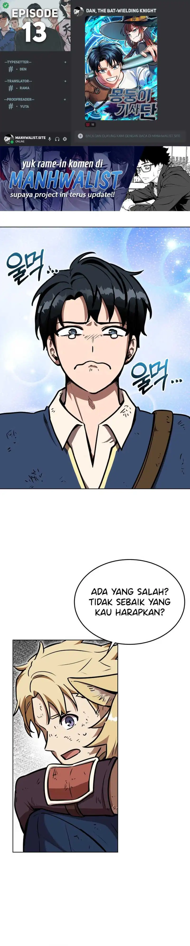 Baca Dan, the Bat-Wielding Knight - Chapter 13 halaman 1