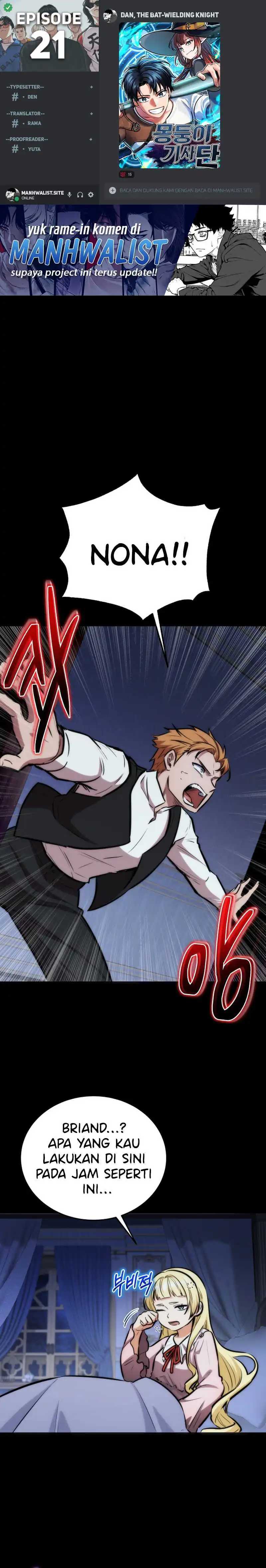 Baca Dan, the Bat-Wielding Knight - Chapter 21 halaman 1