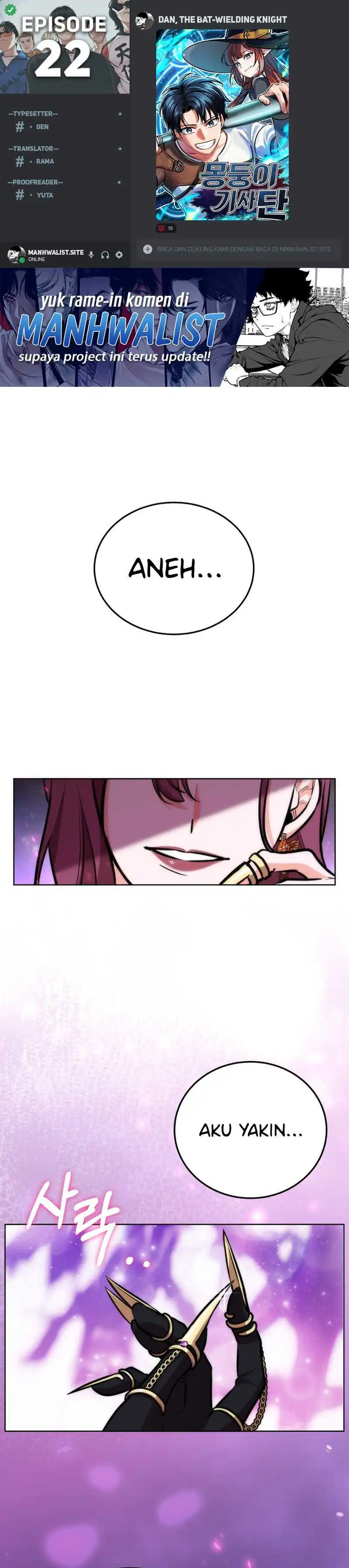 Baca Dan, the Bat-Wielding Knight - Chapter 22 halaman 1