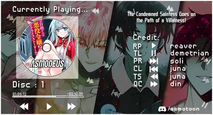 Baca Danzai Sareta Tensei Seijo wa, Akuyaku Reijou no Michi wo Iku! - Chapter 01 halaman 1