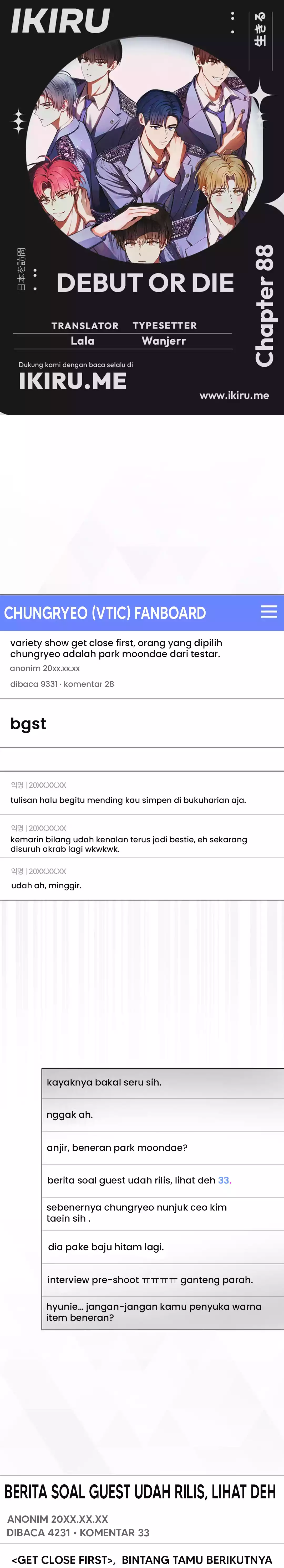Baca Debut or Die - Chapter 88 halaman 1