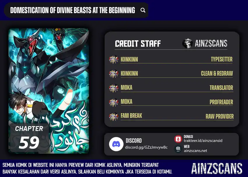 Baca Domestication of Divine Beasts at the Beginning - Chapter 59 halaman 1