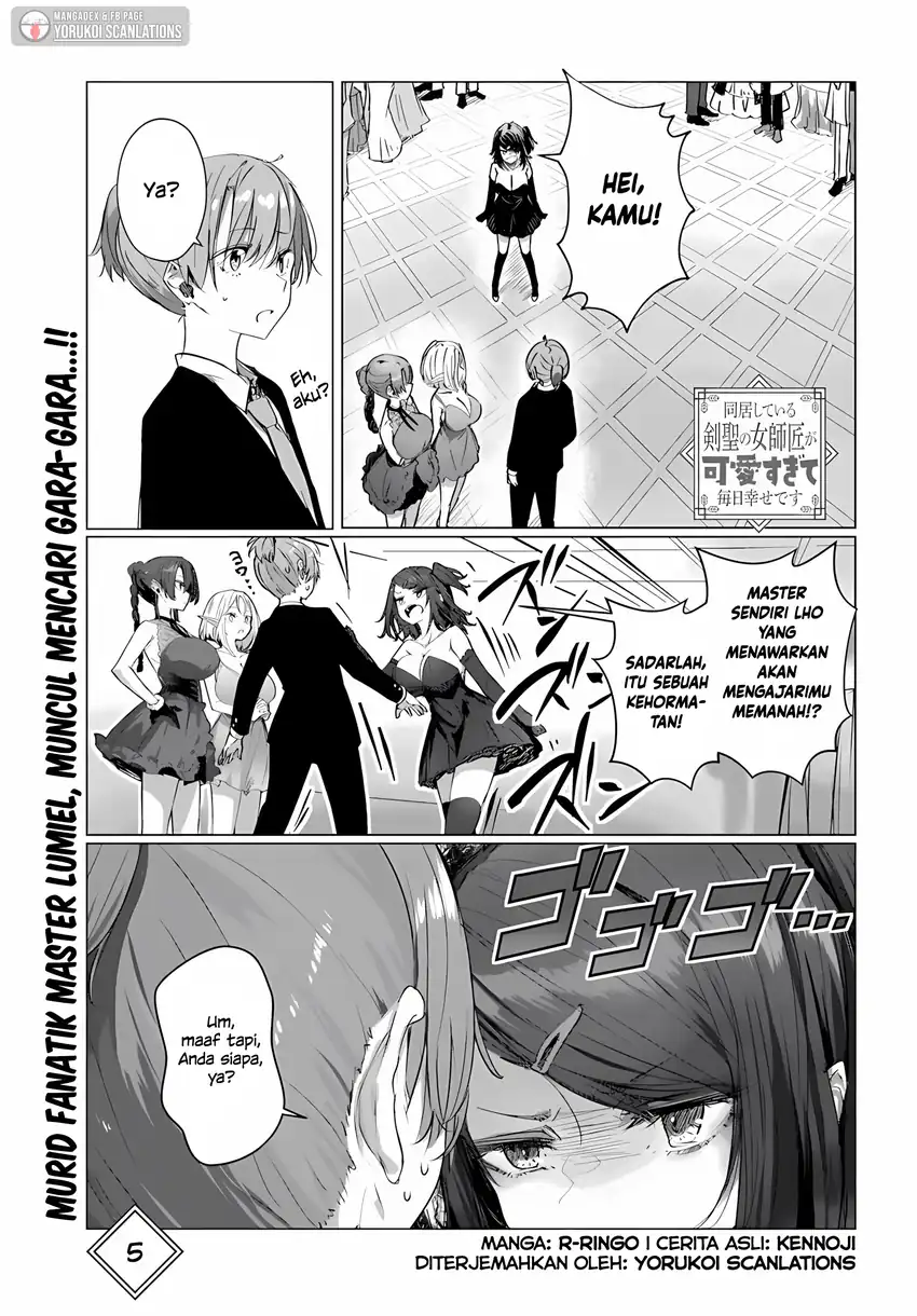 Doukyo Shiteiru Kensei no Onna Shishou ga Kawaisugite Mainichi Shiawase Desu Chapter 09.1 page 2