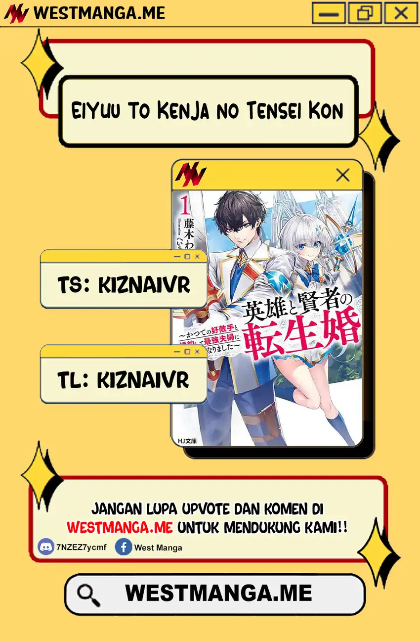 Baca Eiyuu to Kenja no Tensei Kon - Chapter 32 halaman 1
