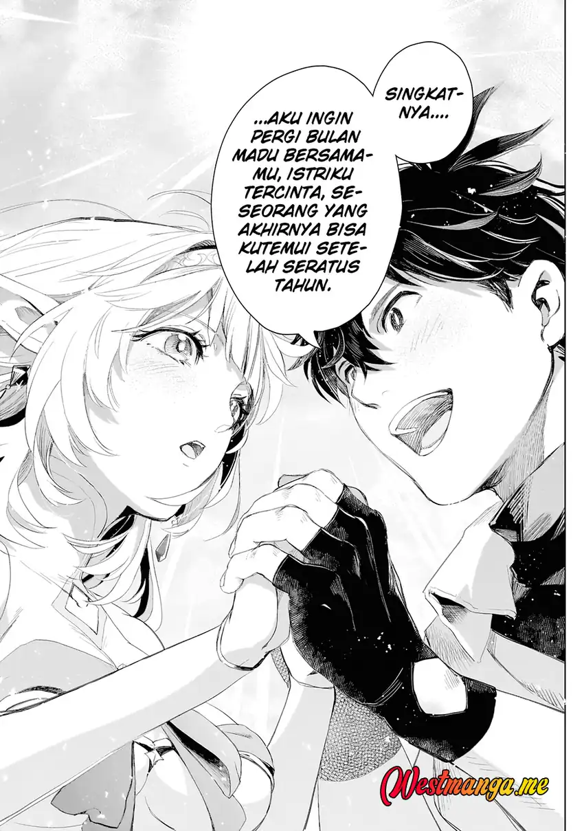 Baca Elf Tsuma to Hajimeru Yuukyuu no Tabi ~Densetsu no Yuusha, Aisuru Elf to Tomoni 100-nen Mae ni Sukutta Sekai wo Tabisuru~ - Chapter 01 halaman 58