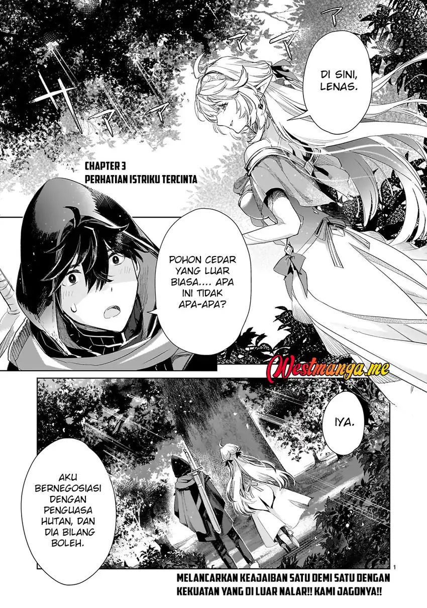 Baca Elf Tsuma to Hajimeru Yuukyuu no Tabi ~Densetsu no Yuusha, Aisuru Elf to Tomoni 100-nen Mae ni Sukutta Sekai wo Tabisuru~ - Chapter 03 halaman 1