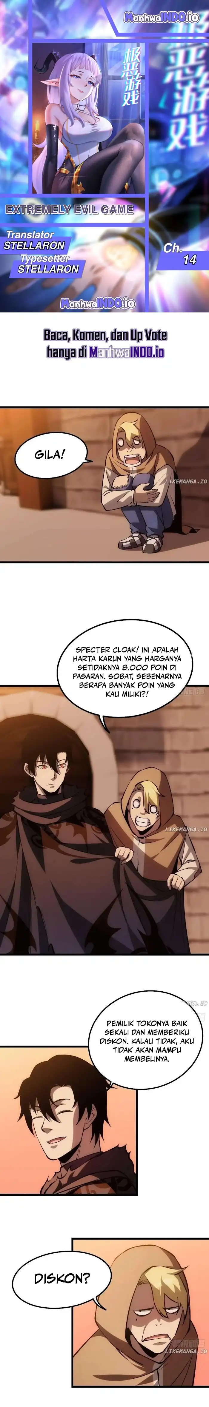 Baca Extremely Evil Game - Chapter 14 halaman 1
