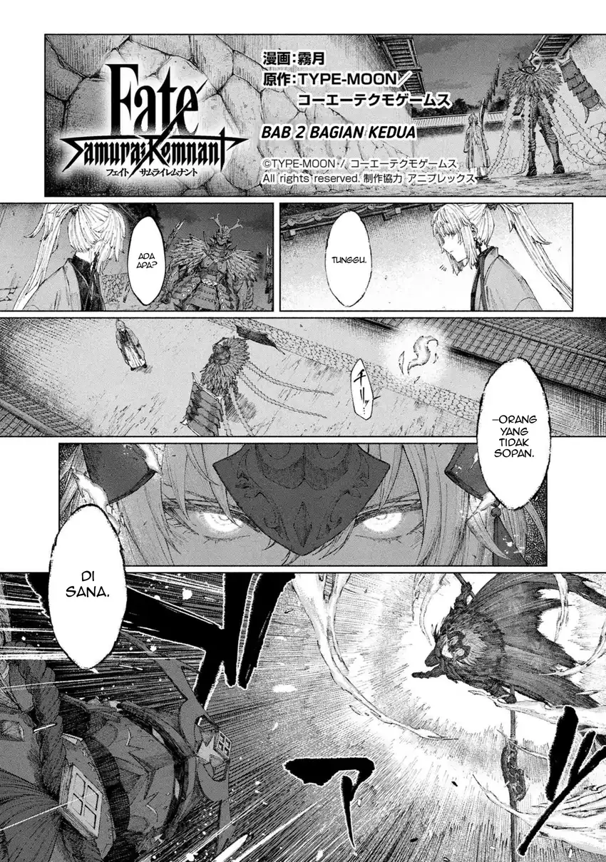 Baca Fate/Samurai Remnant - Chapter 02.2 halaman 1