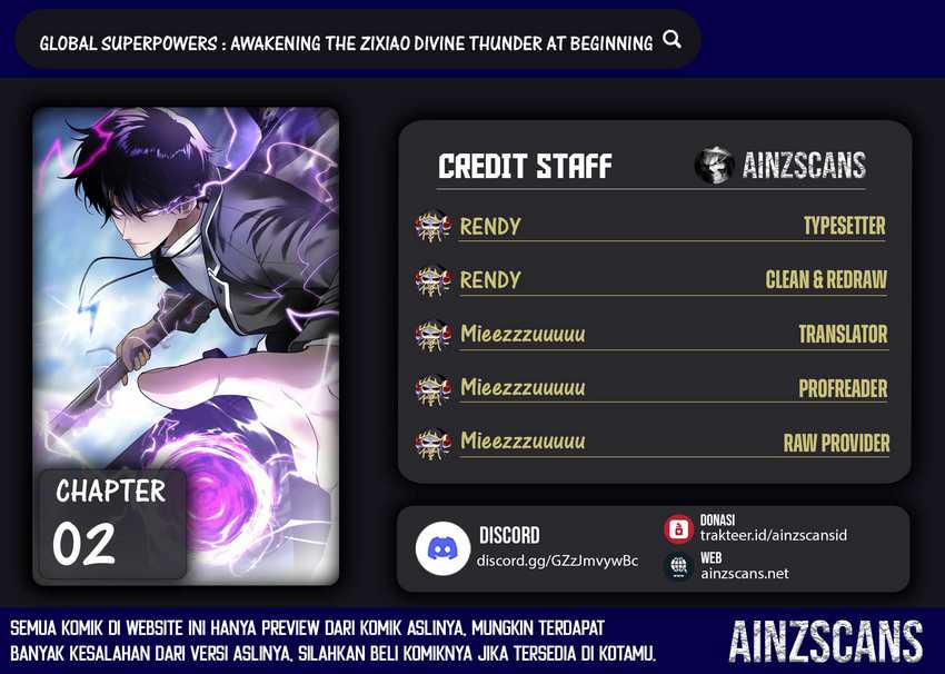 Global Superpowers: Awakening the Zixiao Divine Thunder at the beginning Chapter 02 page 2