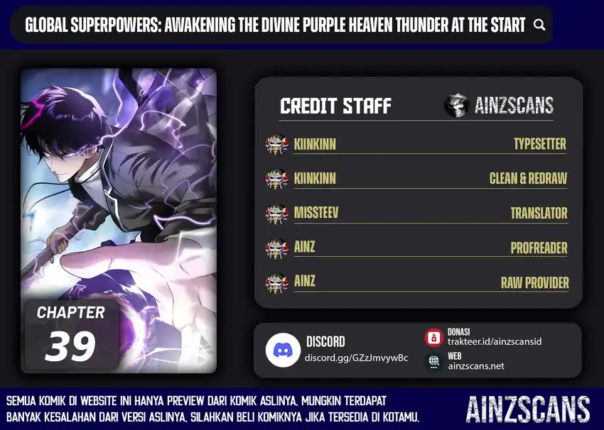 Baca Global Superpowers: Awakening the Zixiao Divine Thunder at the beginning - Chapter 39 halaman 2