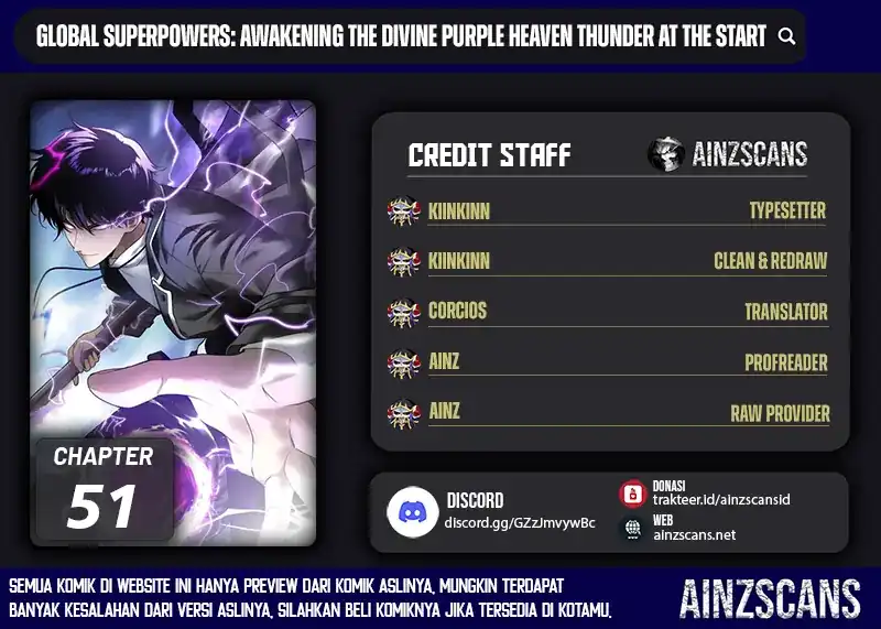 Baca Global Superpowers: Awakening the Zixiao Divine Thunder at the beginning - Chapter 51 halaman 1