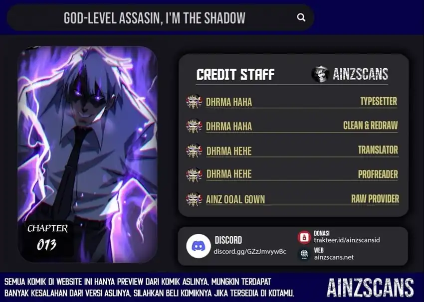 Baca God-level Assassin, I'm the Shadow - Chapter 73 halaman 1