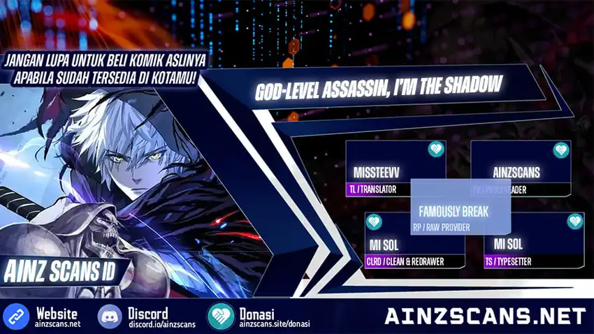 Baca God-level Assassin, I'm the Shadow - Chapter 84 halaman 1