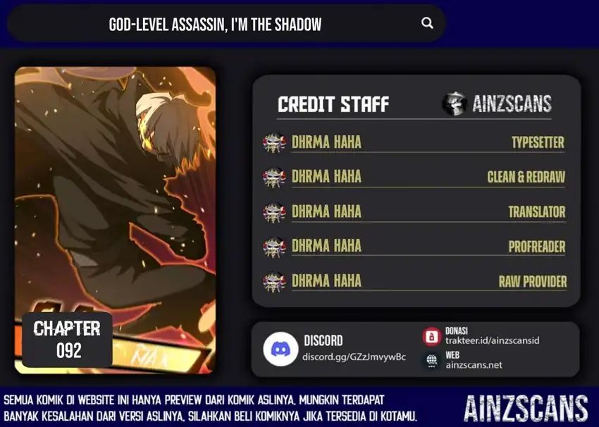 Baca God-level Assassin, I'm the Shadow - Chapter 92 halaman 1