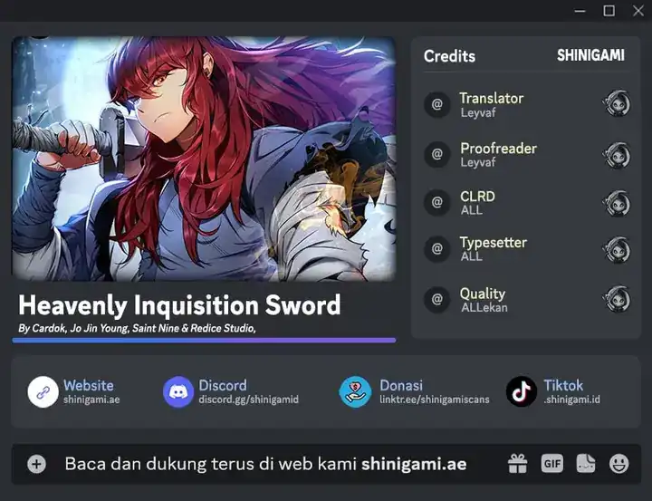 Baca Heavenly Inquisition Sword - Chapter 145 halaman 1