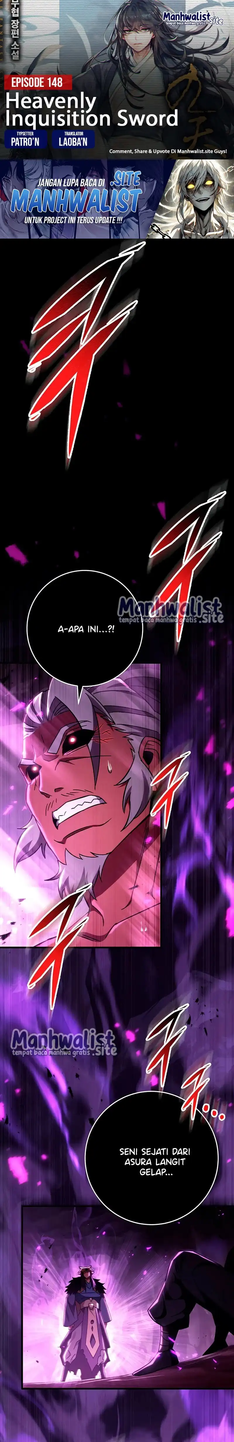 Baca Heavenly Inquisition Sword - Chapter 148 halaman 1