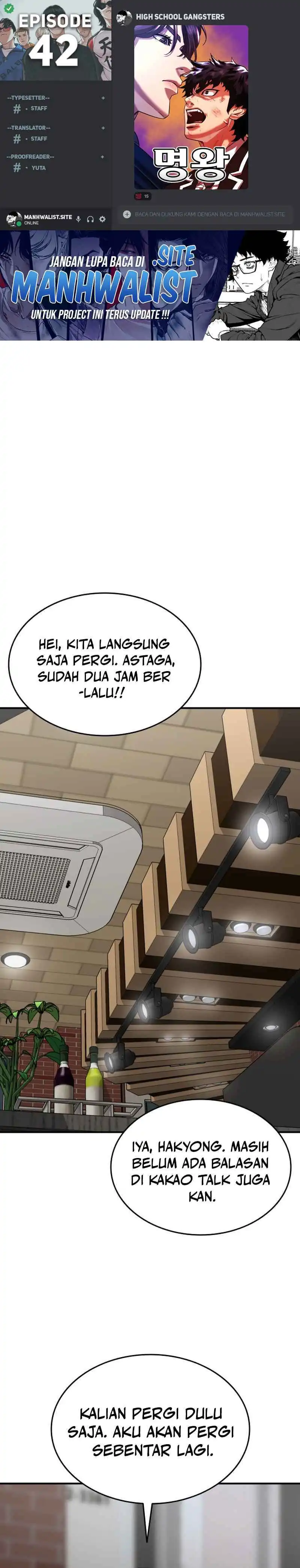 Baca High School Gangsters Chapter 42 - Halaman 1 Baca High School Gangsters - Chapter 42 halaman 1