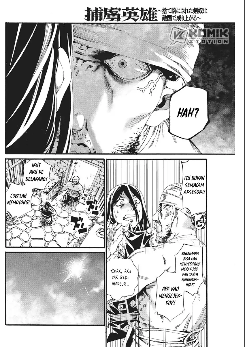 Baca Horyo Eiyuu: Sute koma ni sareta Kendo wa Tekikoku de Nariagaru - Chapter 10 halaman 4