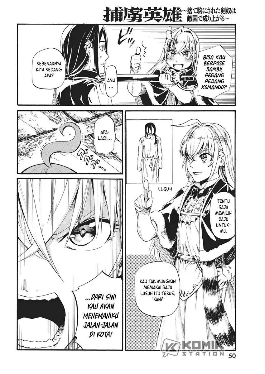 Baca Horyo Eiyuu: Sute koma ni sareta Kendo wa Tekikoku de Nariagaru - Chapter 5 halaman 7