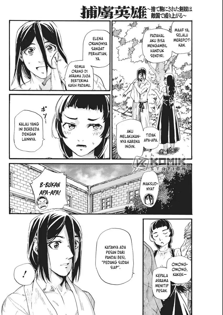 Baca Horyo Eiyuu: Sute koma ni sareta Kendo wa Tekikoku de Nariagaru - Chapter 9 halaman 17