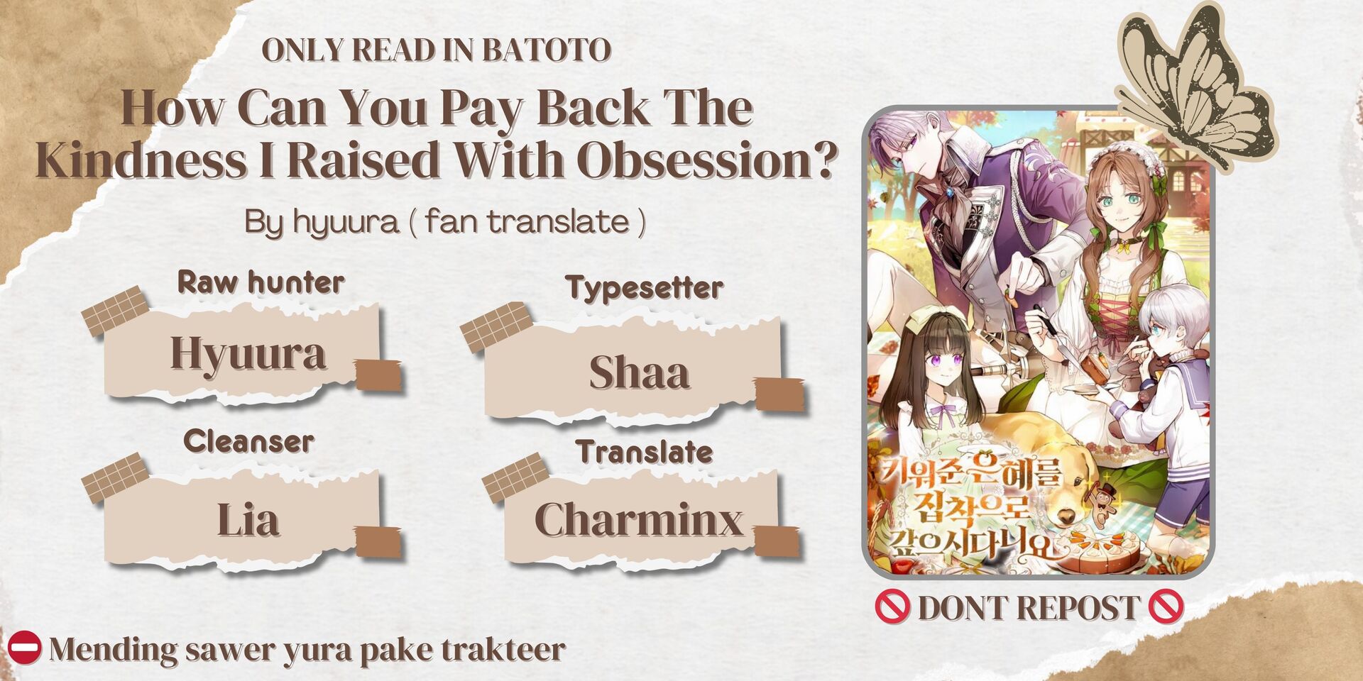 Baca How Can You Pay Back The Kindness I Raised With Obsession? - Chapter 10 halaman 1