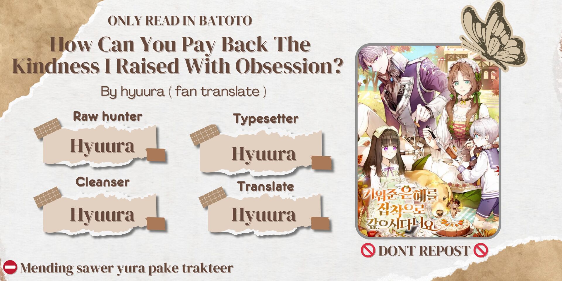 Baca How Can You Pay Back The Kindness I Raised With Obsession? - Chapter 6 halaman 1