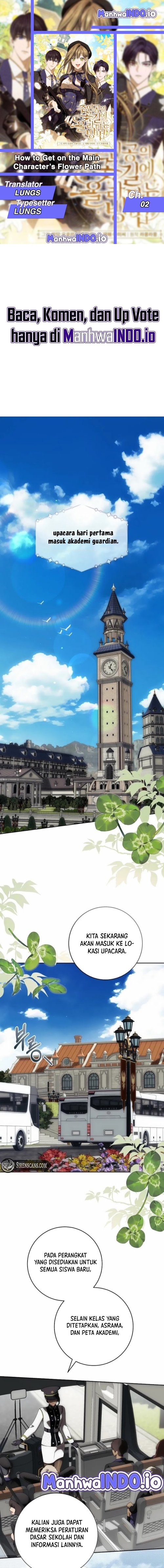Baca How to Get On the Main Character's Flower Path - Chapter 2 halaman 1