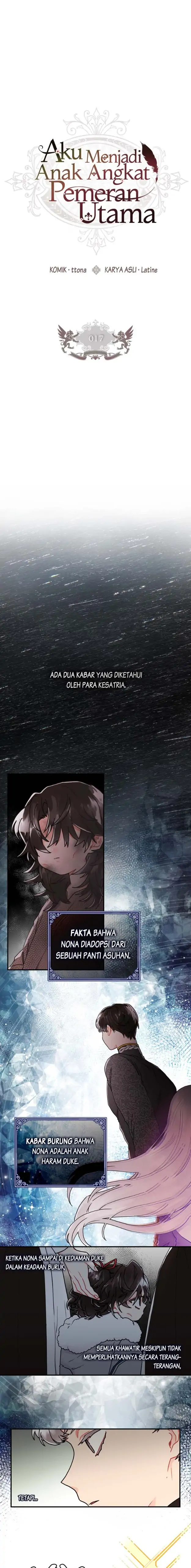 Baca I Became the Male Lead's Adopted Daughter - Chapter 17 halaman 1