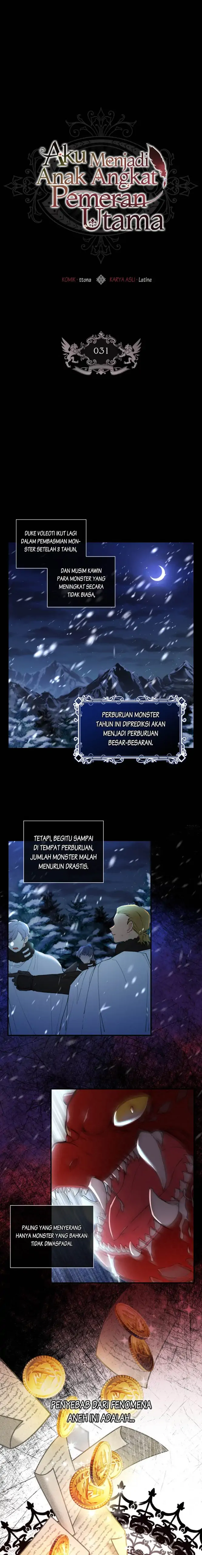 Baca I Became the Male Lead's Adopted Daughter - Chapter 31 halaman 1