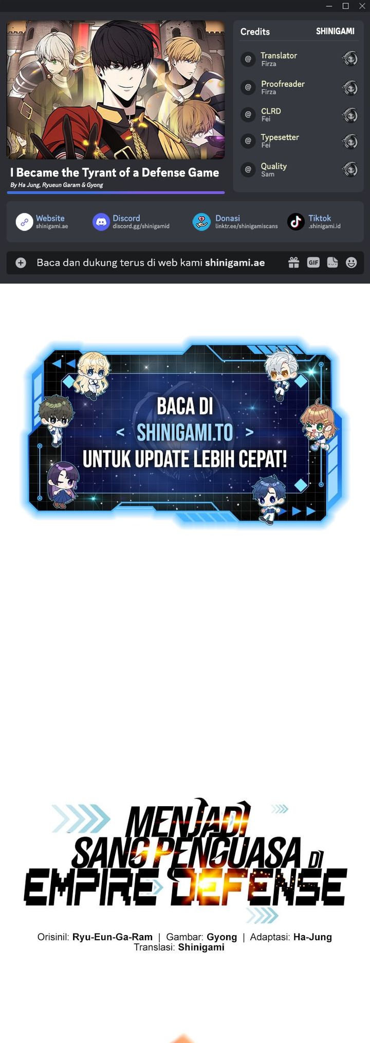 Baca I Became the Tyrant of a Defense Game - Chapter 160 halaman 1