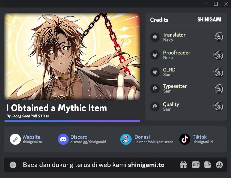 Baca I Obtained a Mythic Item - Chapter 158 halaman 1