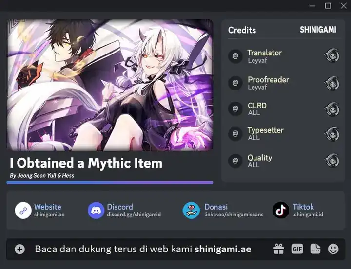 Baca I Obtained a Mythic Item - Chapter 167 halaman 1