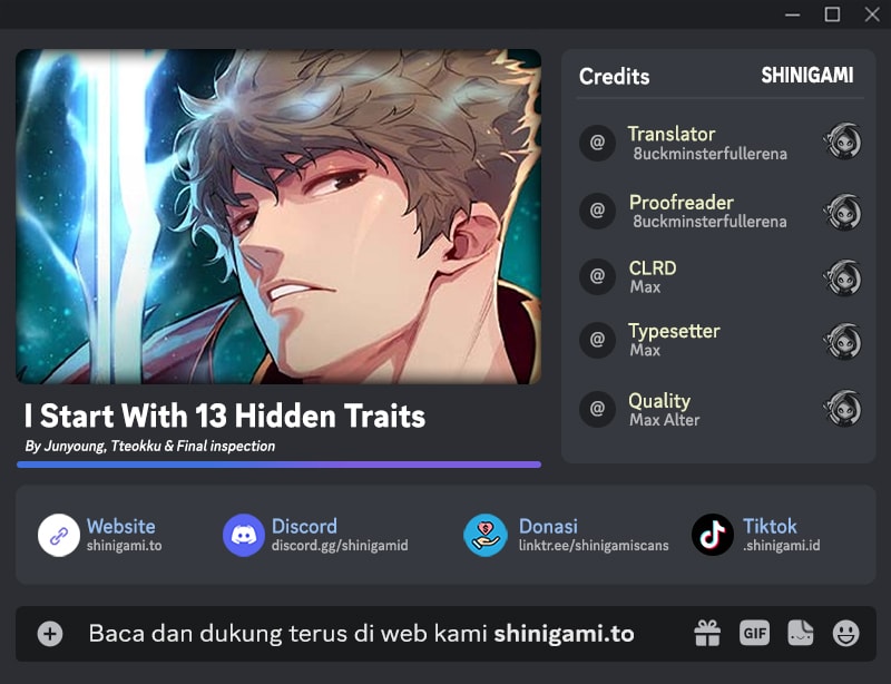 Baca I Start With 13 Hidden Traits - Chapter 19 halaman 1