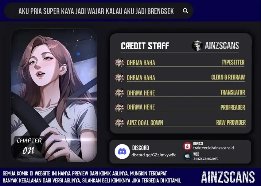 Baca I'm a Super Rich Guy, So It's Reasonable For Me to Be a Scumbag - Chapter 21 halaman 1