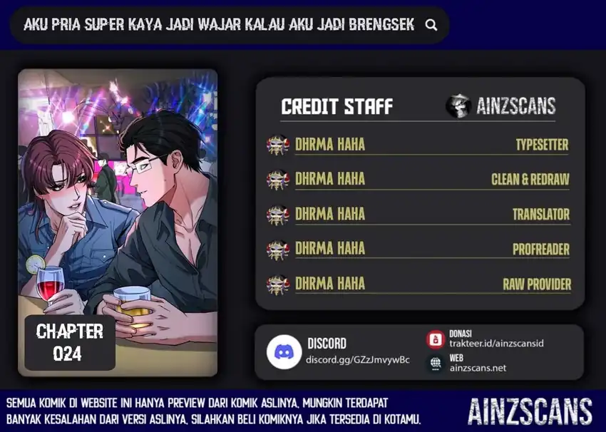 Baca I'm a Super Rich Guy, So It's Reasonable For Me to Be a Scumbag - Chapter 24 halaman 1