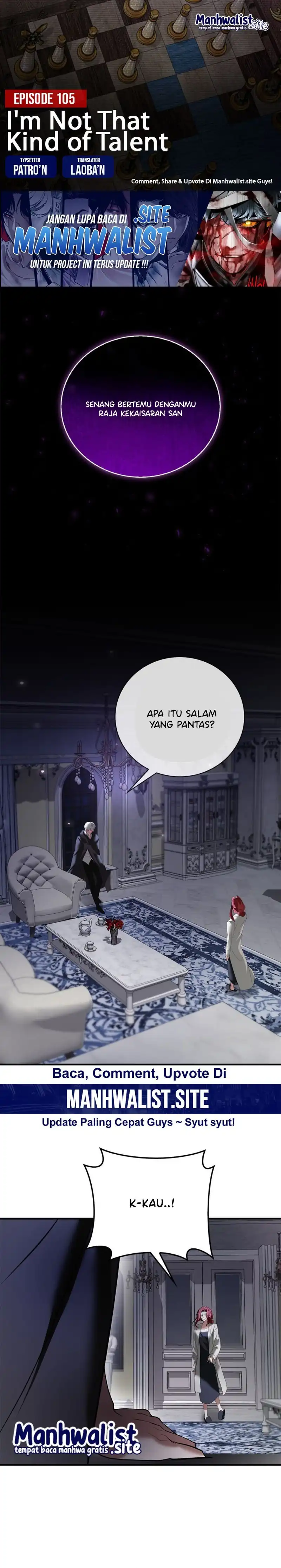 Baca I'm Not That Kind of Talent - Chapter 105 halaman 1