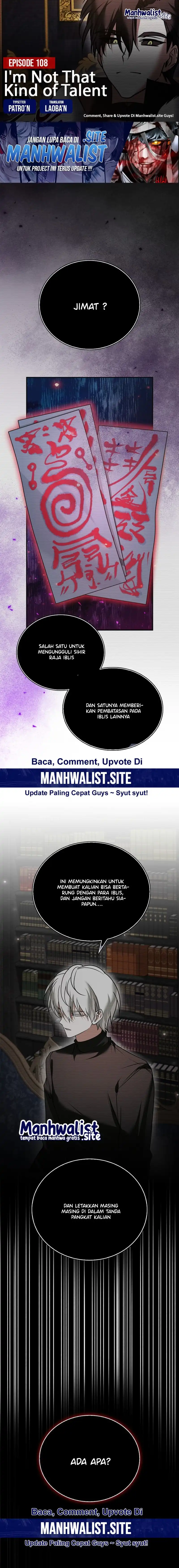 Baca I'm Not That Kind of Talent - Chapter 108 halaman 1