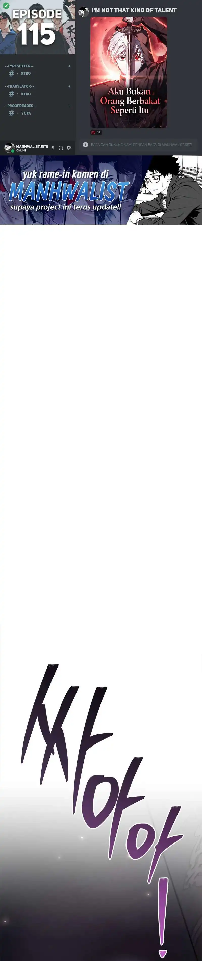 Baca I'm Not That Kind of Talent - Chapter 115 halaman 1