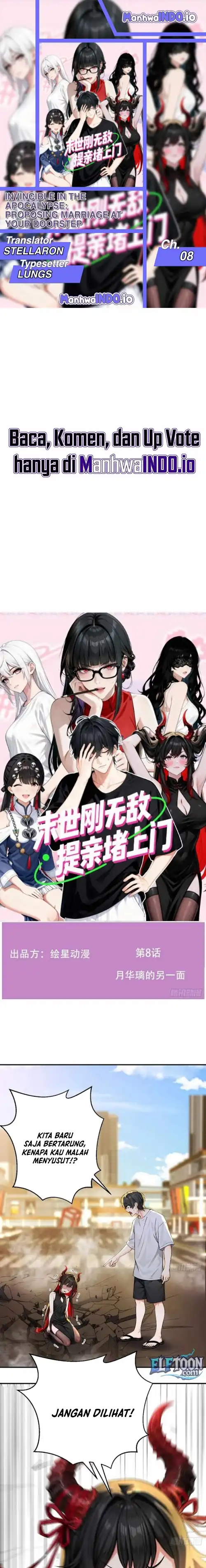Baca Invincible in the Apocalypse: Proposing Marriage at Your Doorstep - Chapter 08 halaman 1
